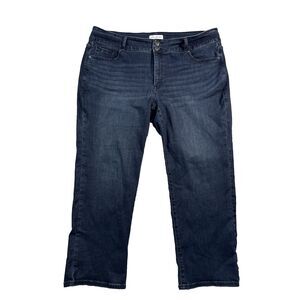 Lane Bryant High Rise Tighter Tummy Jeans Women's size 22P Slim Straight